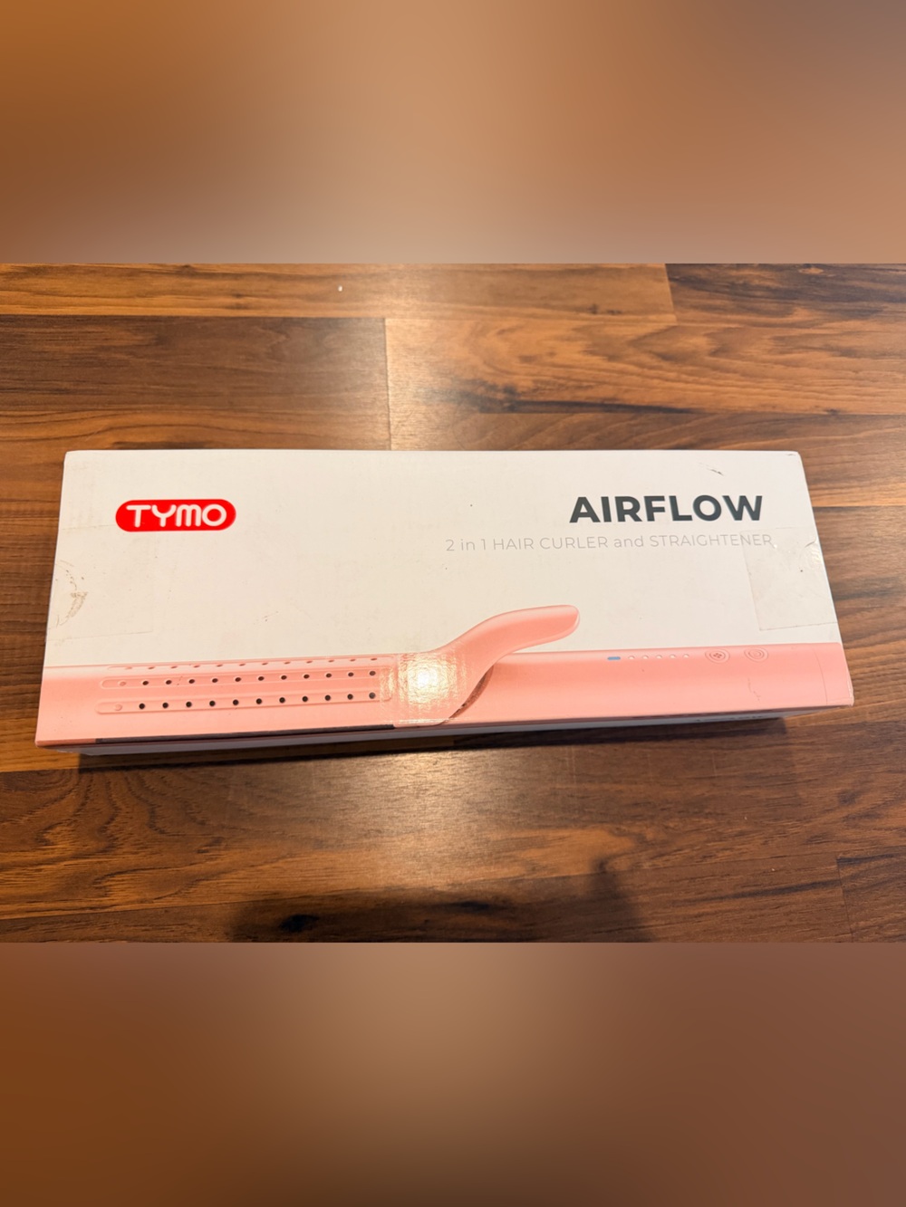 TYMO Airflow 2-in-1 Pink Hair Curler & Straightener
